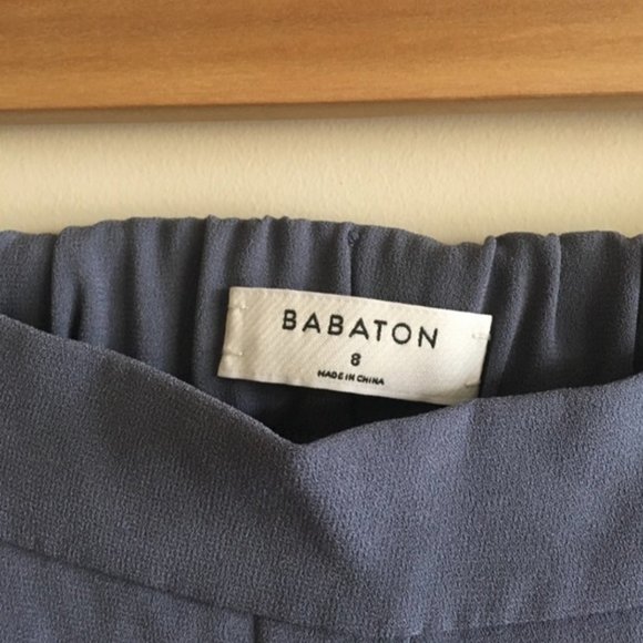 Aritzia Babaton Conan Pant Size 8 Blue / White - Picture 5 of 8